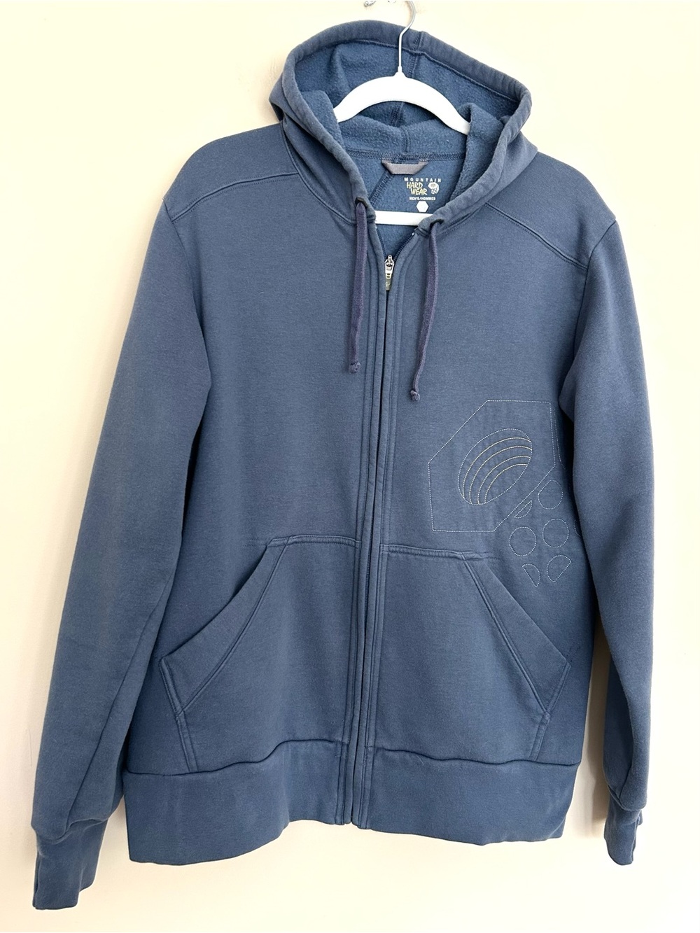 Mountain Hardwear Men's Blue Full-Zip Hoodie